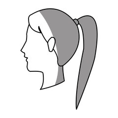 Woman cartoon icon. Girl female avatar person people and human theme. Isolated design. Vector illustration