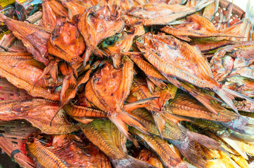 Dried fish at the Market