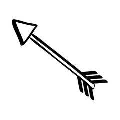 Isolated bow arrow icon vector illustration graphic design