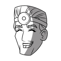 Doctor cartoon icon. Medical health care hospital and emergency theme. Isolated design. Vector illustration