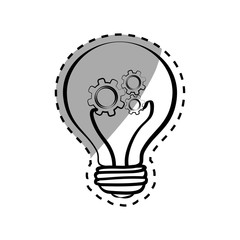 Bulb light draw icon vector illustration graphic design