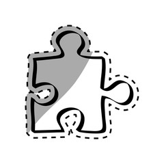 Isolated puzzle piece icon vector illustration graphic design