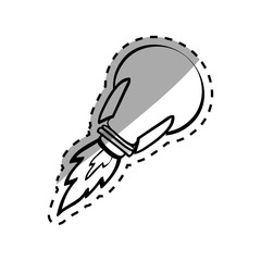 Bulb light draw icon vector illustration graphic design