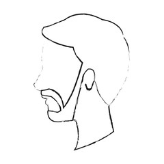 Man cartoon icon. Male avatar person people and human theme. Isolated design. Vector illustration