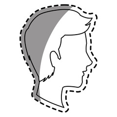 Man cartoon icon. Male avatar person people and human theme. Isolated design. Vector illustration