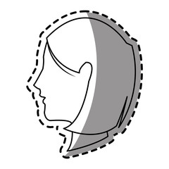 Woman cartoon icon. Girl female avatar person people and human theme. Isolated design. Vector illustration