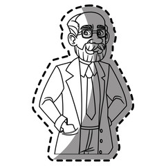 Doctor cartoon icon. Medical health care hospital and emergency theme. Isolated design. Vector illustration