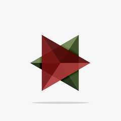 Blank triangle layout business template