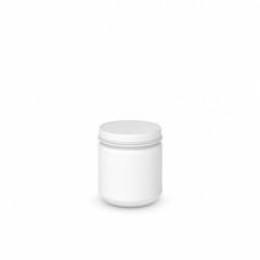 Rendering of white blank round can