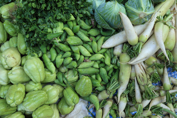 fresh vegetables selling at the street shop