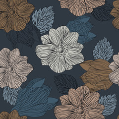 floral pattern with flowers