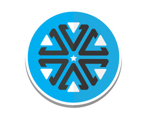 abstract circle ornament icon