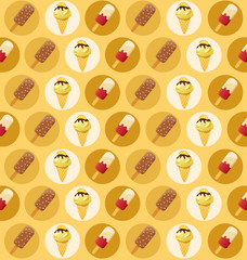 Ice-cream Elements : Vector Illustration 