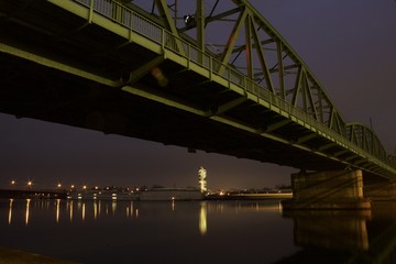 Austria Vienna bridge at night 