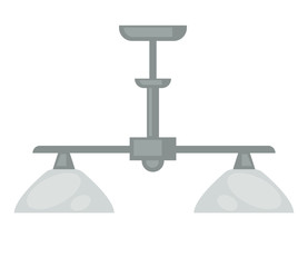 Lamp set isolated. Interior light design.