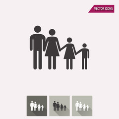 Family - vector icon.