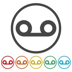 Obraz premium Audio Tape icon 