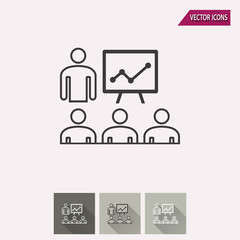 Presentation - vector icon.