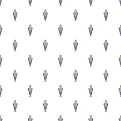 Medieval knight pattern. Cartoon illustration of medieval knight vector pattern for web