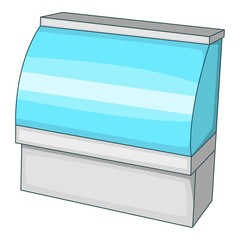 Supermarket counter icon. Cartoon illustration of supermarket counter vector icon for web design