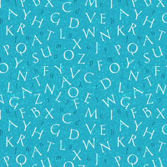 Letters, alphabet. Seamless pattern. Illustration