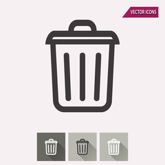 Bin - vector icon.