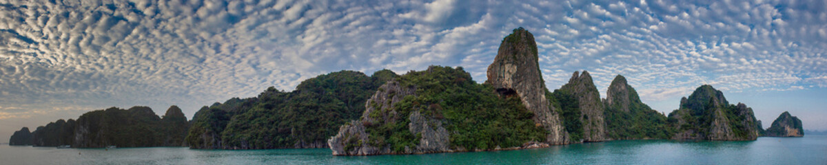 Halong bay panoramic photo