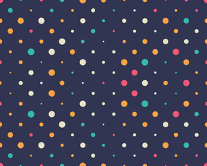 seamless dots and stars pattern vector backgrounds