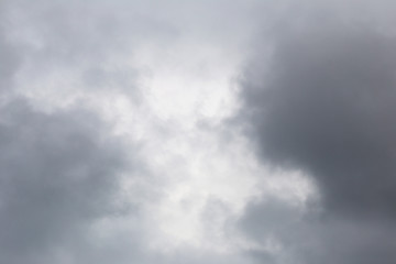Fototapeta premium Overcast sky of rain clouds forming in the sky in concept of cli