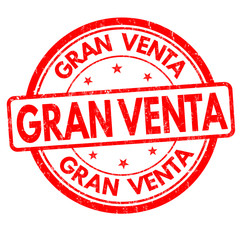 Gran venta (big sale) sign or stamp