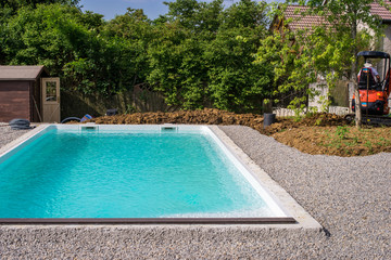 chantier piscine