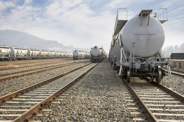 Naklejka premium 철도 교통 이미지