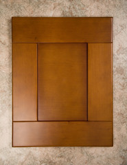 Fototapeta premium Door kitchen cabinet made of natural wood
