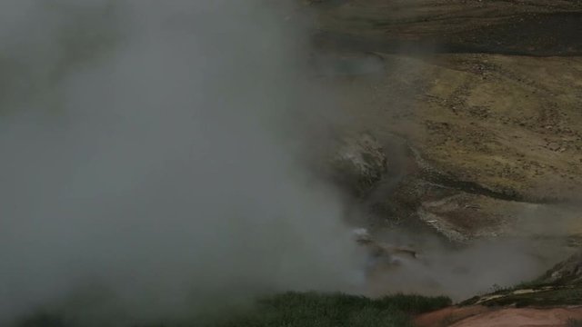 Eruption of the geyser Bolshoy in Valley of Geysers.