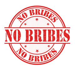 No bribes sign or stamp