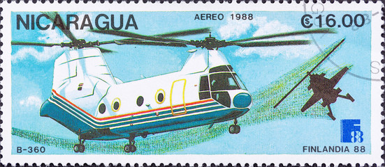 Briefmarke Hubschrauber