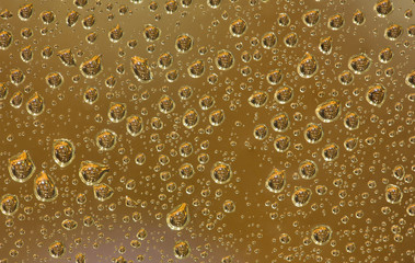 background from small brown drops