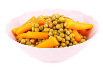Peas and carrots