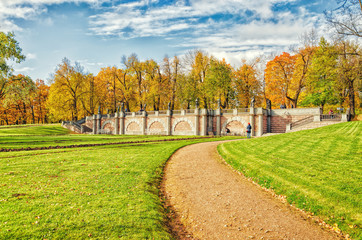 Granite Terrace with statues (