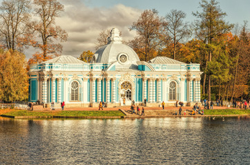 Grotto pavillion in the Catherine park in Tsarskoye Selo (Pushkin).