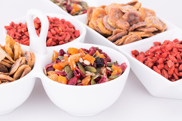 Dried fruits and berries
