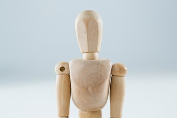 Wooden figurine standing