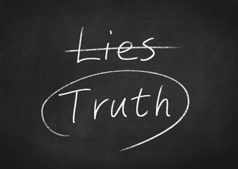 Obraz premium truth concept