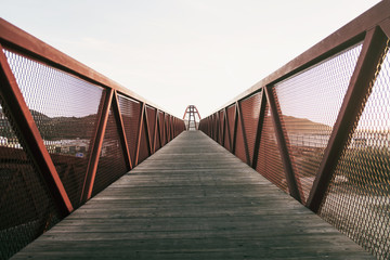 Obraz premium Pedestrian bridge on Jaen, Spain.