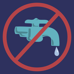 Save Water No Dripping Drop