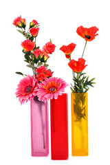 Flowers in vases