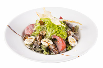 salat with turkey fillet