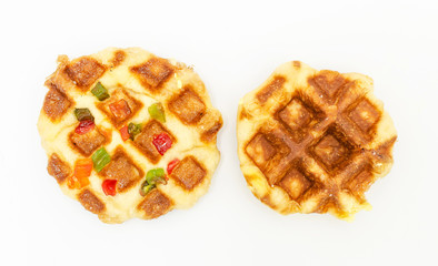 Waffle, Breakfast, Baked, Dessert, Food