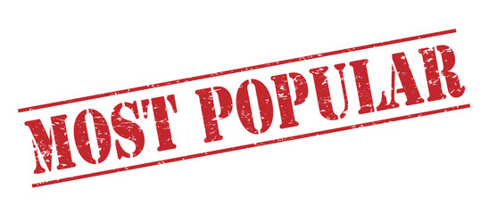 most popular red stamp on white background © cone88