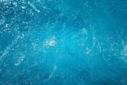 Blue water surface background and textured